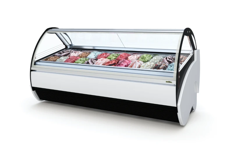 Her tarafı tek kat cam olmasına rağmen yekpare poliüretan kasası ve ısıtmalı özel üretim camları sayesinde dondurmalar Sevel soğutma kalitesinde muhafaza edilir.