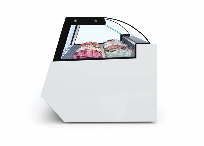 Im vollständig isolierten, einteiligen Polyurethan-Gehäuse befinden sich 2 Kompressoren (ab 16G) mit 2 separaten Kühlsystemen; falls einer der Kompressoren ausfällt, verschafft dies den Endbenutzern zusätzliche Zeit, um die Tiefkühlprodukte zu handhaben.